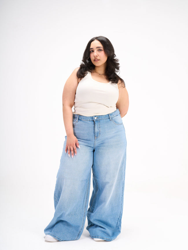 Taille Haute  Bleu Clair Main Image